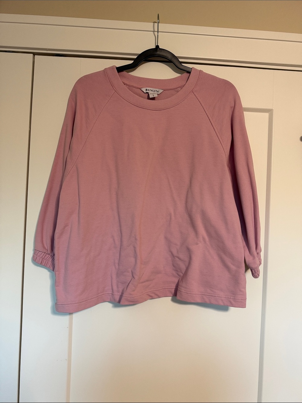 Athleta Mauve-Pink Relaxed Crewneck Sweatshirt